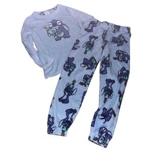 Disney Stitch and Scrump fleece pajama set